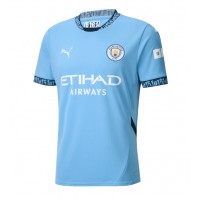 Camisa de time de futebol Manchester City Jeremy Doku #11 Replicas 1º Equipamento 2024-25 Manga Curta